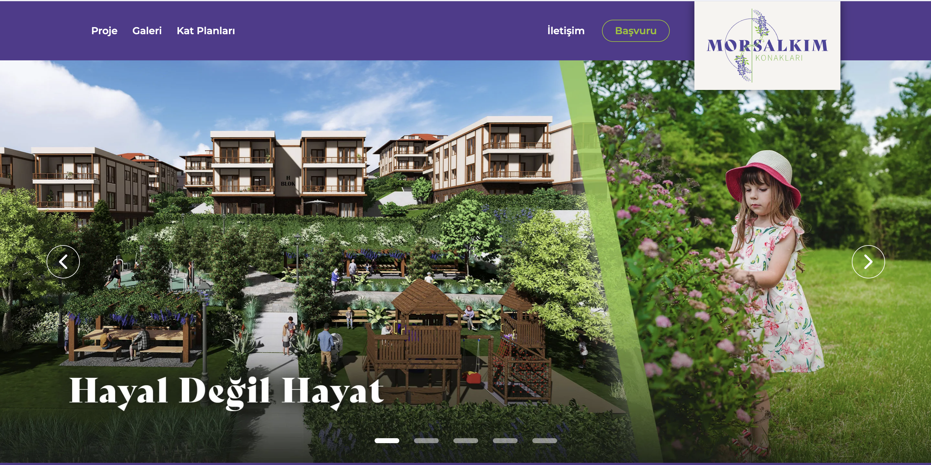 Morsalkım Konakları gayrimenkul web sitesi - Modern konut projesi için geliştirilen interaktif web platformu